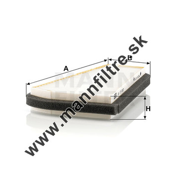Kabínový filter MANN FILTER CU 17 003