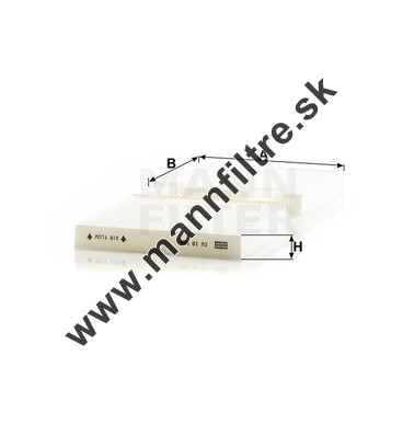 Kabínový filter MANN FILTER CU 19 004