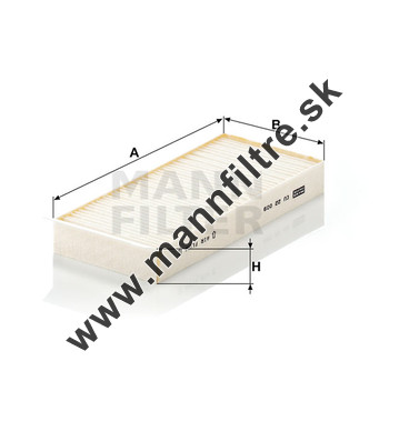 Kabínový filter MANN FILTER CU 22 009-2