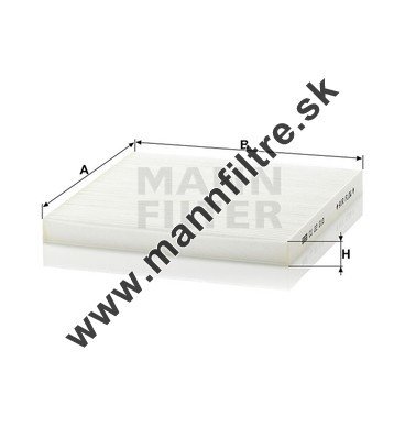Kabínový filter MANN FILTER CU 22 010