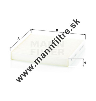 Kabínový filter MANN FILTER CU 22 029