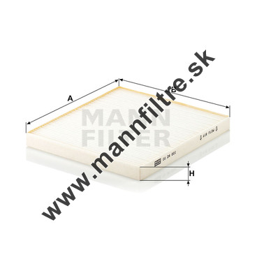 Kabínový filter MANN FILTER CU 24 001