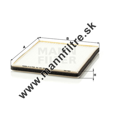 Kabínový filter MANN FILTER CU 24 005