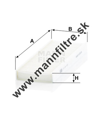 Kabínový filter MANN FILTER CU 24 012-2