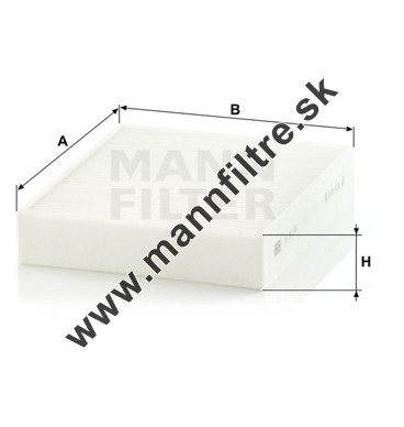Kabínový filter MANN FILTER CU 25 001
