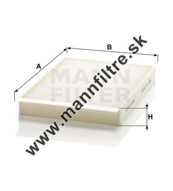 Kabínový filter MANN FILTER CU 25 002