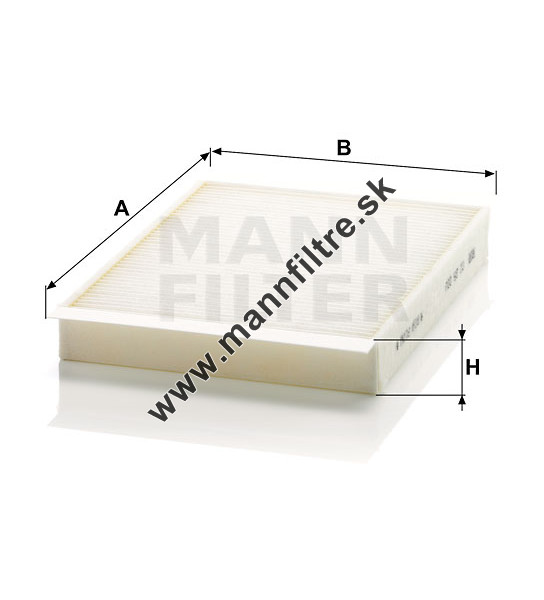 Filtre à Air Habitacle MANN-FILTER CU 25 003 - Compatible Nissan Qashqai, Renault Kadjar