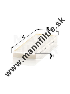 Kabínový filter MANN FILTER CU 25 008-2
