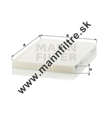 Kabínový filter MANN FILTER CU 2620