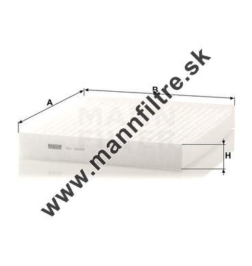 Kabínový filter MANN FILTER CU 2648