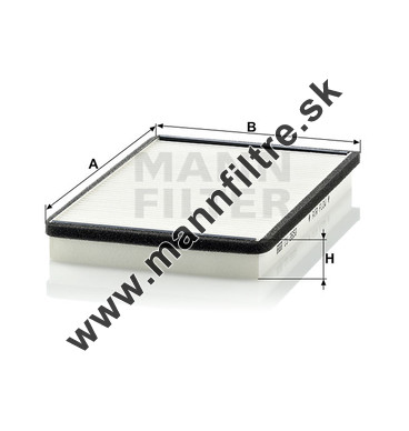 Kabínový filter MANN FILTER CU 2650