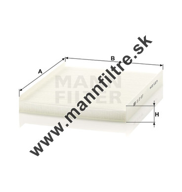Kabínový filter MANN FILTER CU 27 007