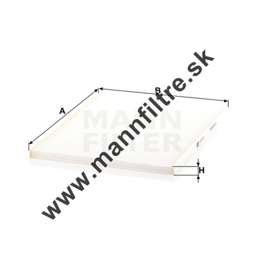 Kabínový filter MANN FILTER CU 28 004
