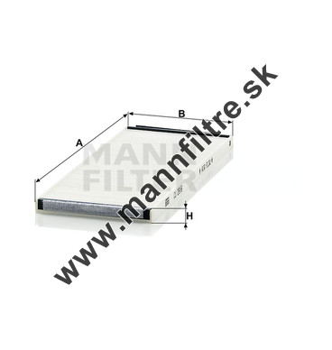 Kabínový filter MANN FILTER CU 2916