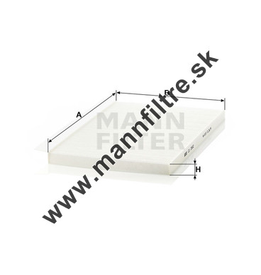 Kabínový filter MANN FILTER CU 3562