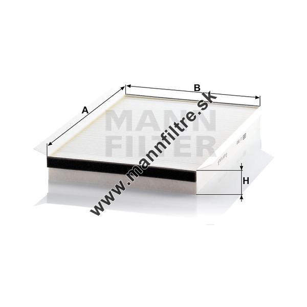 CUK 1827 MANN-FILTER Filtre d'habitacle Filtre à charbon actif, 185 mm CUK 1827 MANN-FILTER Filtre d'habitacle Filtre à charbon actif, 185 mm