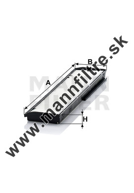 Kabínový filter MANN FILTER CU 3822-2