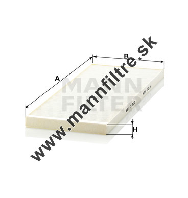 Kabínový filter MANN FILTER CU 3933