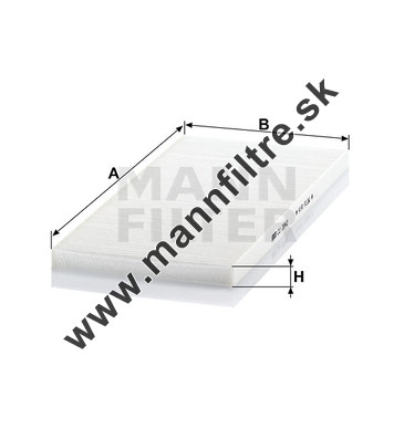 Kabínový filter MANN FILTER CU 3942