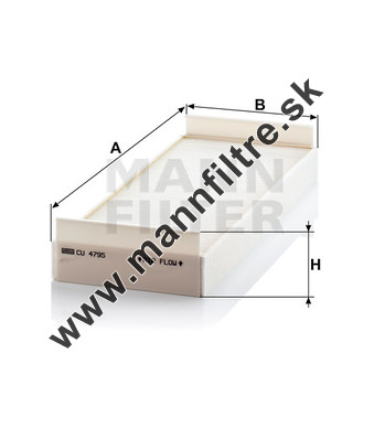 Kabínový filter MANN FILTER CU 4795