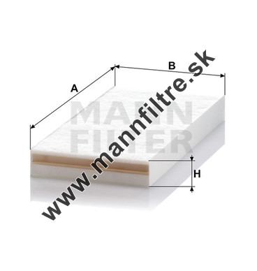 Kabínový filter MANN FILTER CU 50 102