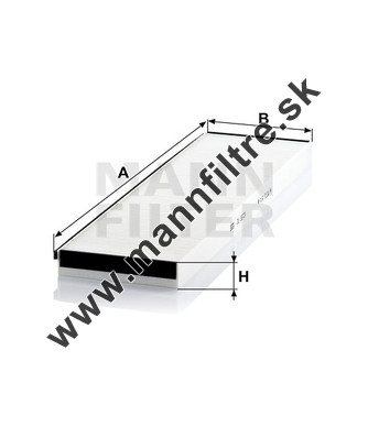 Kabínový filter MANN FILTER CU 5673