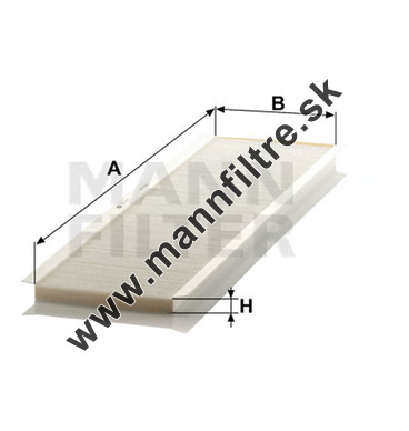 Kabínový filter MANN FILTER CU 91 001