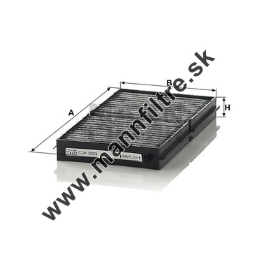 Kabínový filter MANN FILTER CUK 2033-2