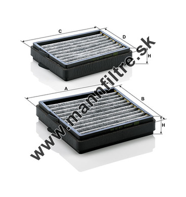 Kabínový filter MANN FILTER CUK 20 000-2