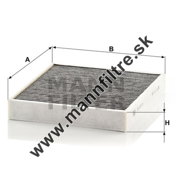 Kabínový filter MANN FILTER CUK 26 010