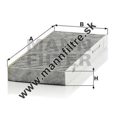 Kabínový filter MANN FILTER CUK 26 013-2