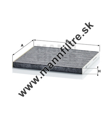 Kabínový filter MANN FILTER CUK 26 017