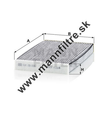 Kabínový filter MANN FILTER CUK 29 008