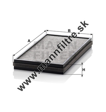 Kabínový filter MANN FILTER CUK 3124-2