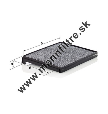 Kabínový filter MANN FILTER CUK 33 001