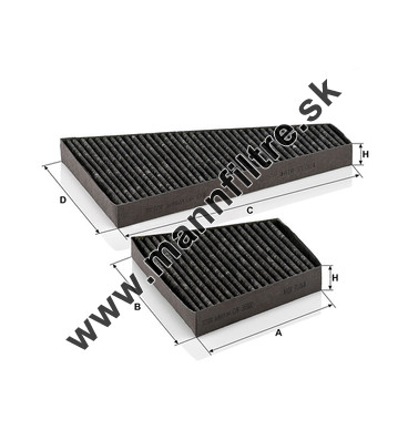 Kabínový filter MANN FILTER CUK 35 000-2