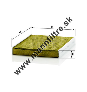 Kabínový filter MANN FILTER FP 2533-2