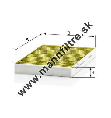 Kabínový filter MANN FILTER FP 2722-2
