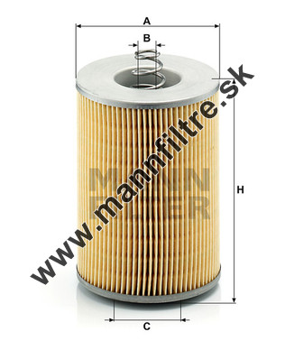 Olejový filter MANN FILTER H 1275 x