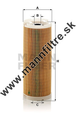 Olejový filter MANN FILTER H 15 190/16