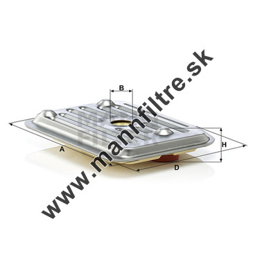 Filter automatickej prevodovky MANN FILTER H 2019 KIT 1