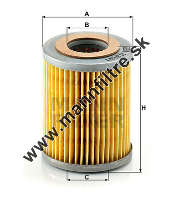 Olejový filter MANN FILTER H 813/1 n