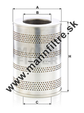 Filter hydrauliky MANN FILTER HD 16 001 x