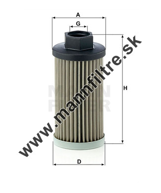 Filter hydrauliky MANN FILTER HD 504