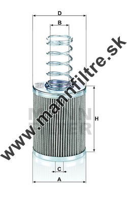 Filter hydrauliky MANN FILTER HD 7004 x