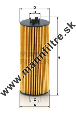 Olejový filter MANN FILTER HU 6008 z