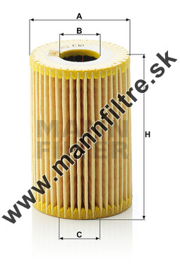 Olejový filter MANN FILTER HU 610 x