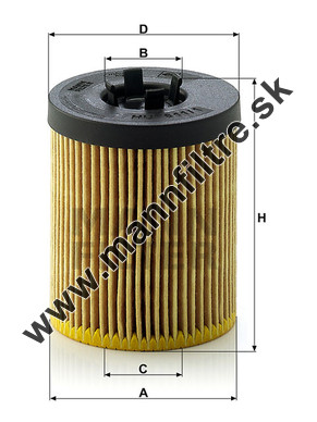 Olejový filter MANN FILTER HU 611/1 x