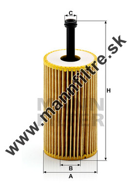 Olejový filter MANN FILTER HU 612 x