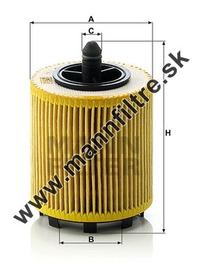 Olejový filter MANN FILTER HU 69/2 x